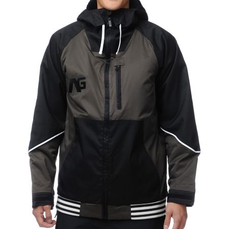 Analog Greed Black & Off Black 10K Snowboard Jacket 2013