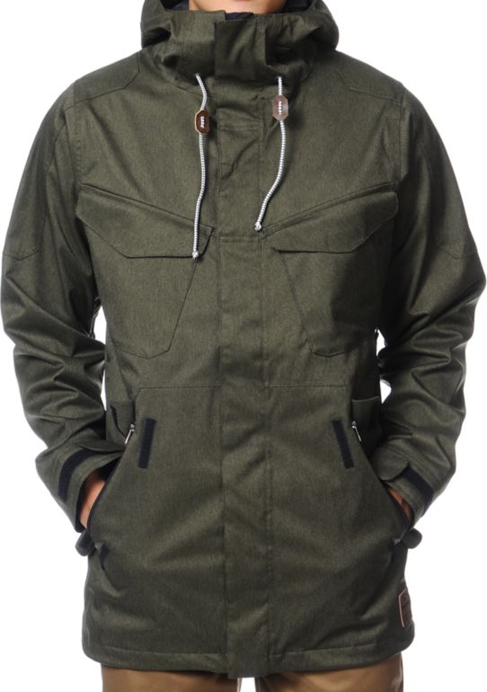 Analog Wasteland 2013 Black 10K Snowboard Jacket