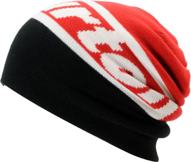 Burton Marquee Red & Black Reversible Beanie