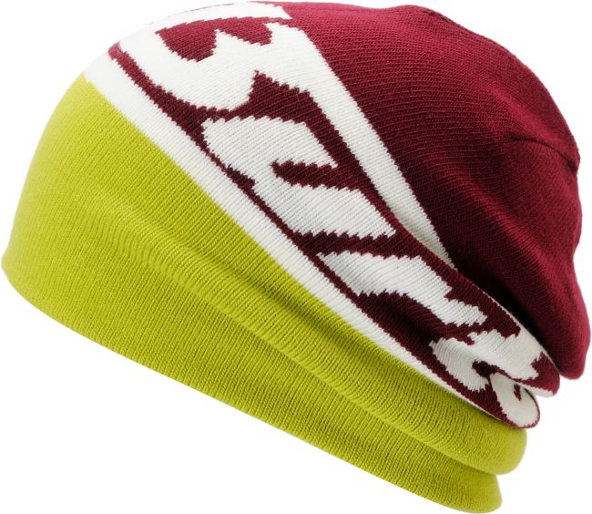 Burton Marquee Maroon & Lime Reversible Beanie