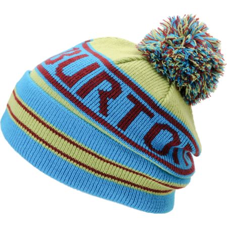 Burton Trope Turquoise Pom Beanie