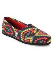 Toms Classics Girls Red Indo Vegan Shoe
