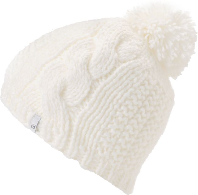 Burton Girls Katie Joe White Pom Beanie