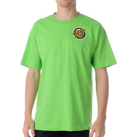 Santa Cruz Homer 1 Lime Green Tee Shirt