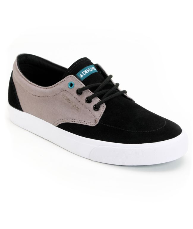 Dekline Mason Black & Charcoal Grey Shoe