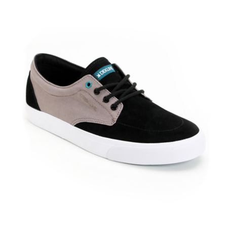 Dekline Mason Black & Charcoal Grey Shoe