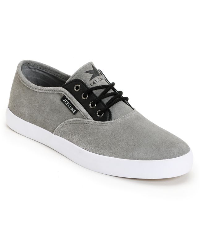 Dekline Daily Grey Suede & Black Shoe