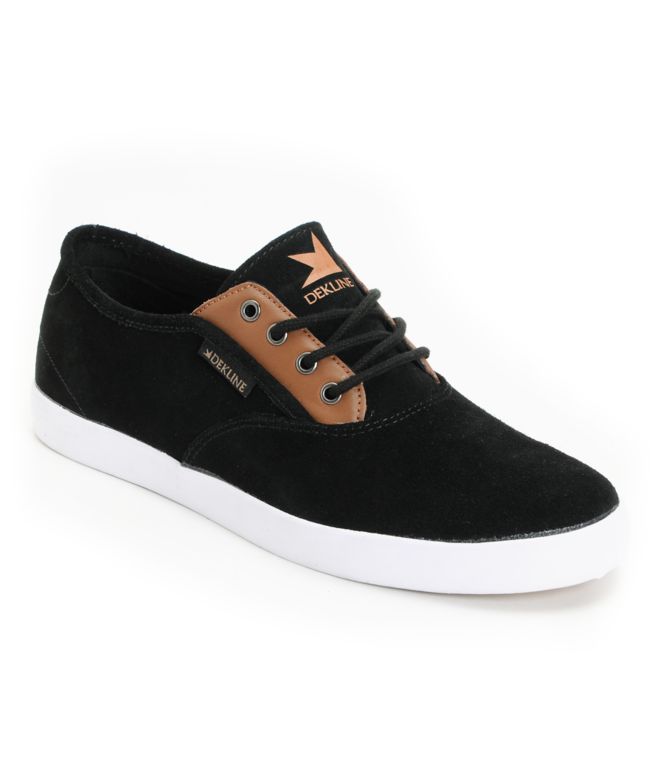 Dekline Daily Black Suede & Tan Shoe