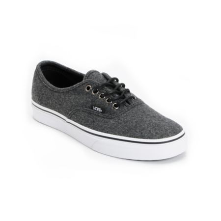Vans Authentic Dark Grey Wool Shoe