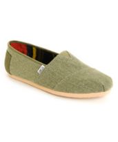 Toms Classics Olive Green Farrin Guys Shoe