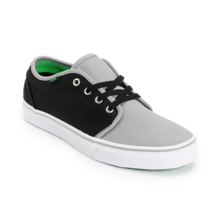 Vans 106 Vulc Dove Grey & Black Skate Shoe