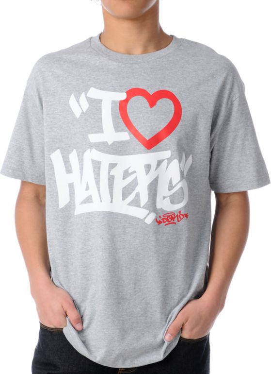DGK Haters Tag Heather Grey Tee Shirt