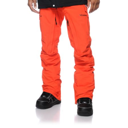 Volcom V-Bird GORE-TEX 2013 Orange Snowboard Pants 