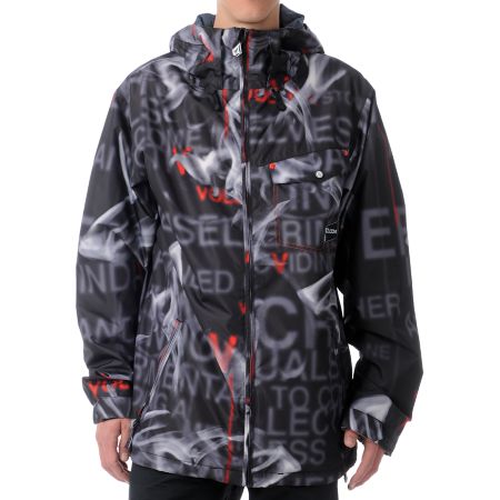 Volcom Construct 5k Black Smoke Snowboard Jacket 2013