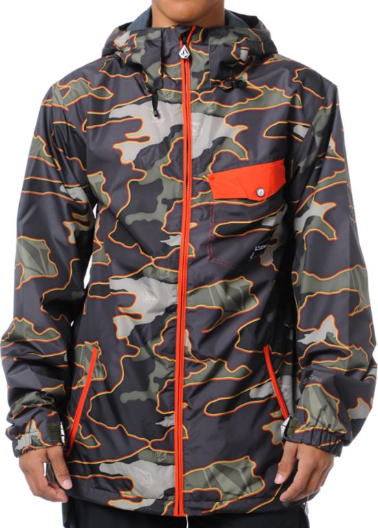 Volcom Guys Construct Camo 2013 Snowboard Jacket