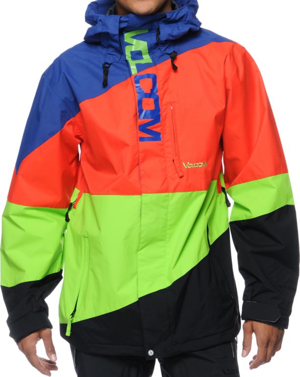 Volcom Ekin Lime 10K Snowboard Jacket 2013