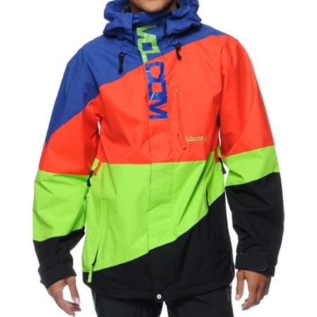 Volcom Ekin Lime 10K Snowboard Jacket 2013
