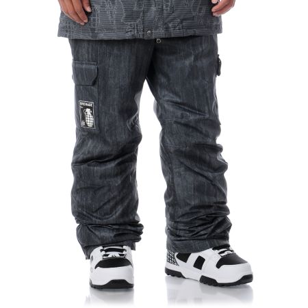Grenade Army Corps Black Denim 8K Snowboard Pants