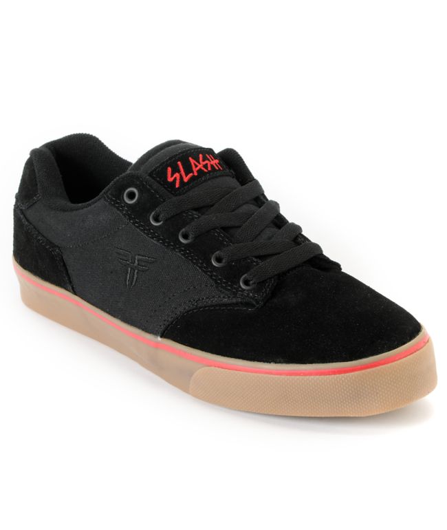 Fallen Slash Black & Red Skate Shoe