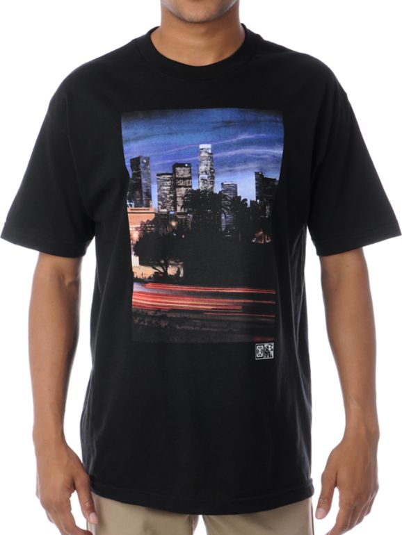 The Hundreds x The Seventh Letter Downtown Saber Black Tee Shirt
