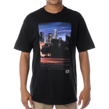 The Hundreds x The Seventh Letter Downtown Saber Black Tee Shirt 