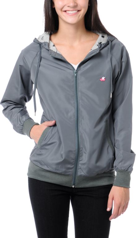 Glamour Kills Grey Windbreaker Jacket