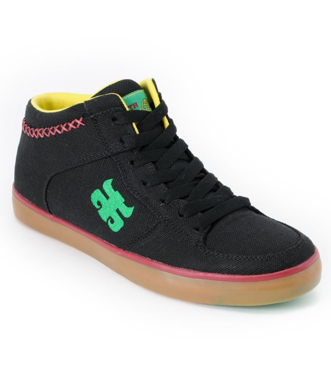 Ipath Reed Black Rasta Hemp Skate Shoe