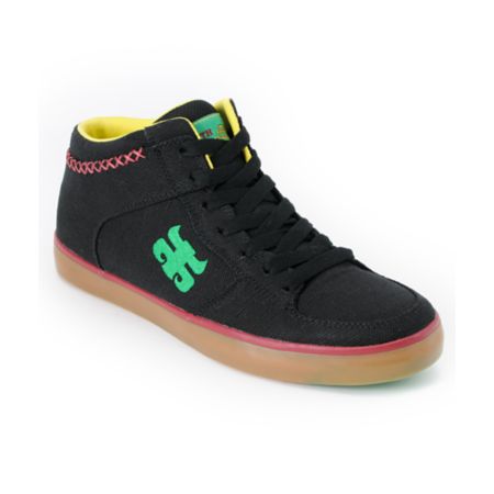 Ipath Reed Black Rasta Hemp Skate Shoe 