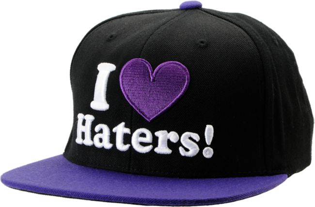 DGK I Love Haters Black & Purple Snapback Hat