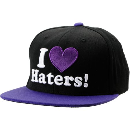 DGK I Love Haters Black & Purple Snapback Hat