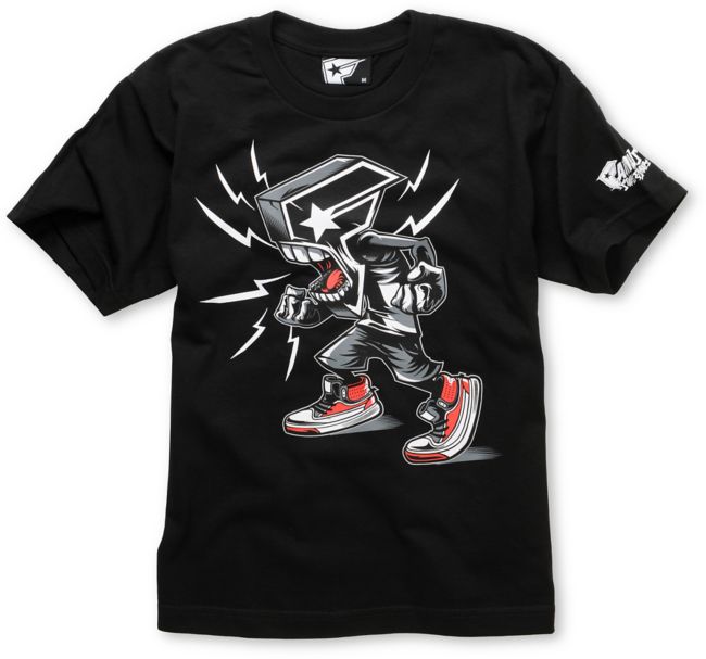 Famous Stars & Straps Boys BOH Rage Black Tee Shirt