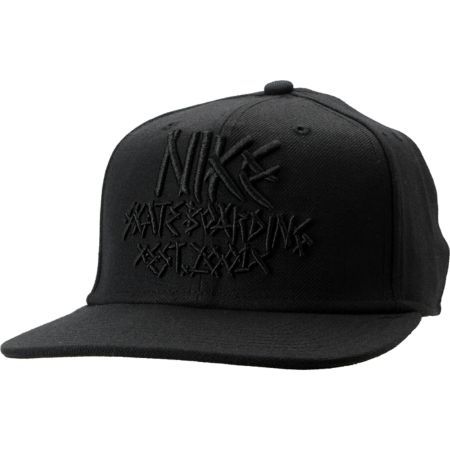 Nike Skateboarding Fabric Black Snapback Hat