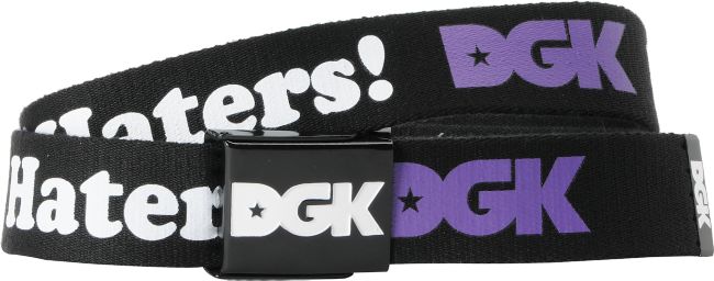 DGK I Love Haters Scout Black & Purple Web Belt