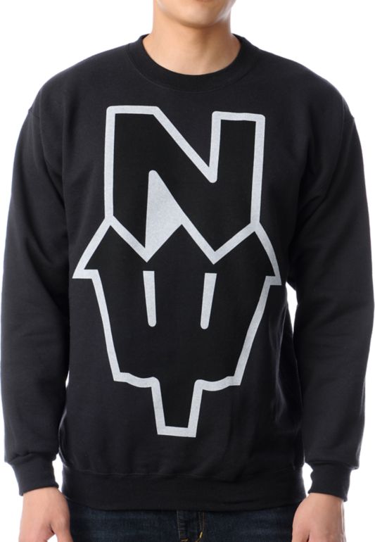 Casual Industrees N Dub Black Crew Neck Sweatshirt