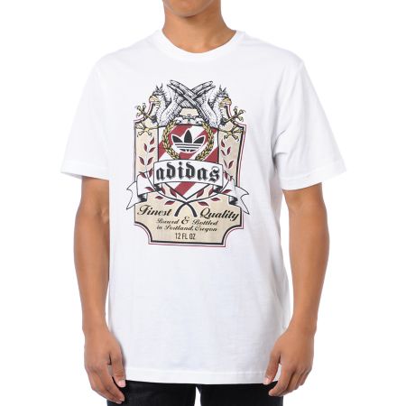 Adidas Import Label White Tee Shirt