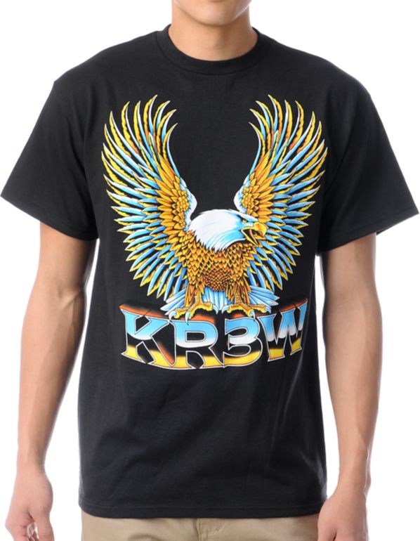 KR3W Wingspan Black Tee Shirt