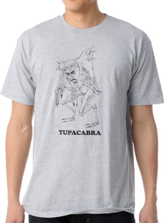 Upper Playground Tupacacabra Heather Grey Tee Shirt