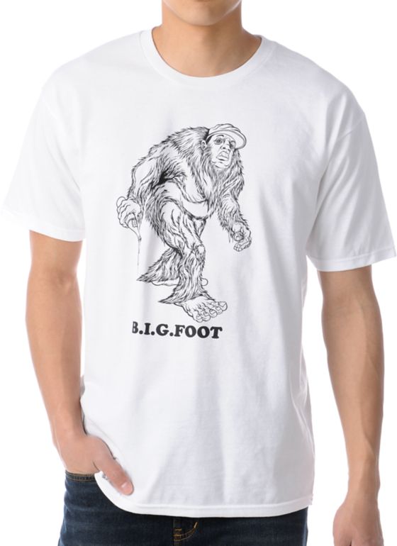 Upper Playground B.I.G. Foot White Tee Shirt