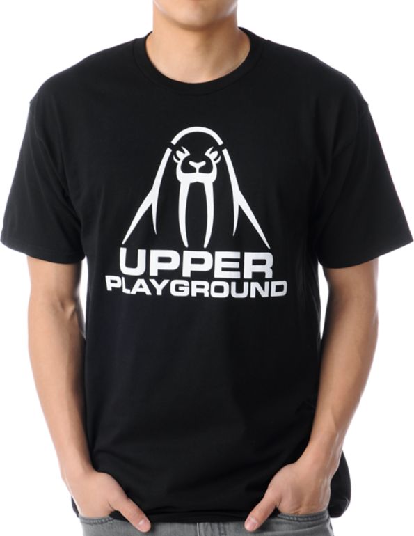 Upper Playground Up Logo Black Tee Shirt
