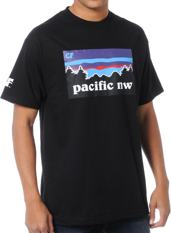 Cake Face Pacific NW Black Tee Shirt
