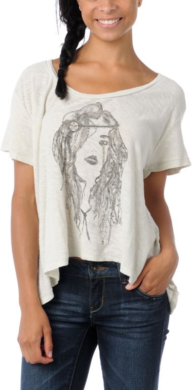 Obey Babys Crying Natural Slub Dolman Top
