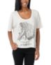 Obey Good Relations To Earth Natural Crop Tee Shirt