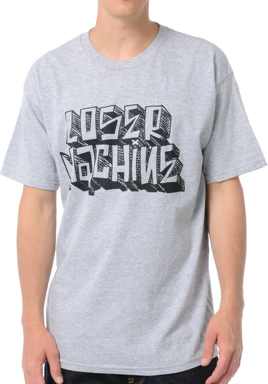 Loser Machine Barrio Grey Tee Shirt
