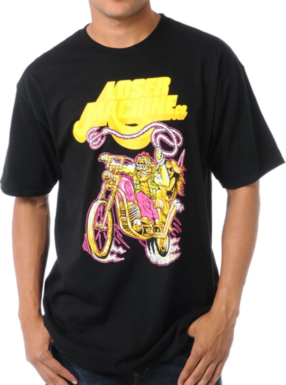 Loser Machine Rampage Black Tee Shirt