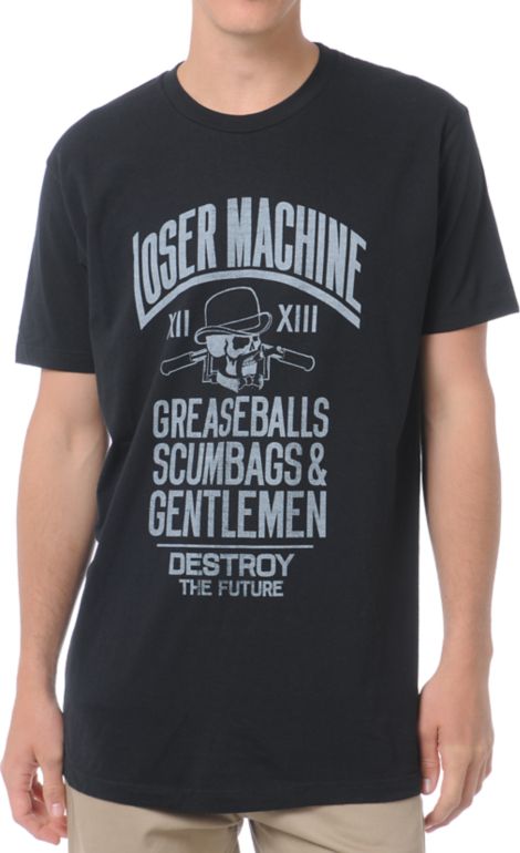 Loser Machine Gents Black Premium Tee Shirt
