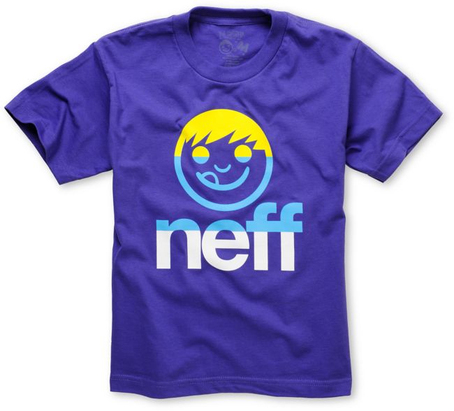 Neff Trisucker Boys Purple Tee Shirt