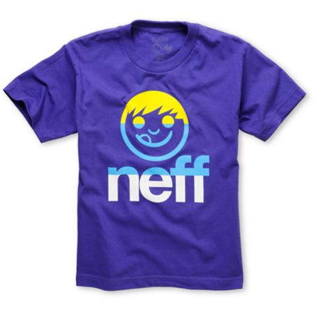 Neff Trisucker Boys Purple Tee Shirt