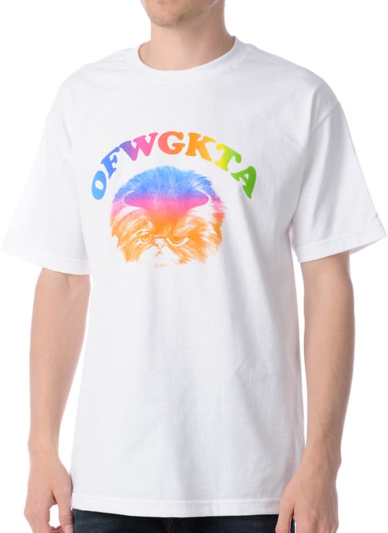 Odd Future Fat Cat Tee White Shirt