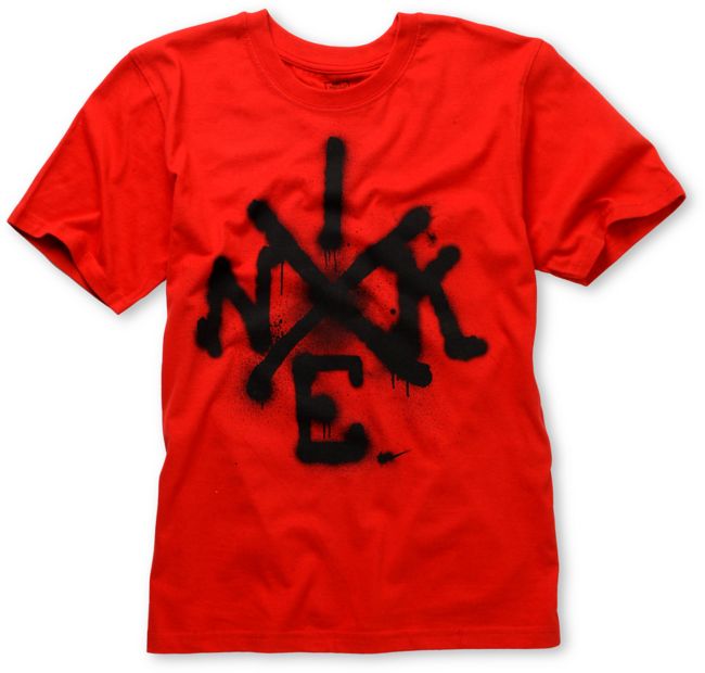 Nike 6.0 Boys Air & Soul Red Tee Shirt
