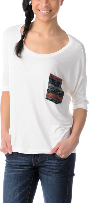 Lira Girls Mayan Natural White Top